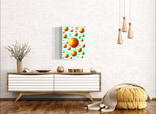 Serenity Spheres - Green Ray Limited Edition Art Print In Sizes A3-A1