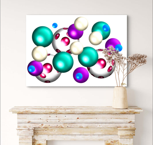 Falling Marbles: Cherry Speckle - Limited Edition Art Print In Sizes A2-A1