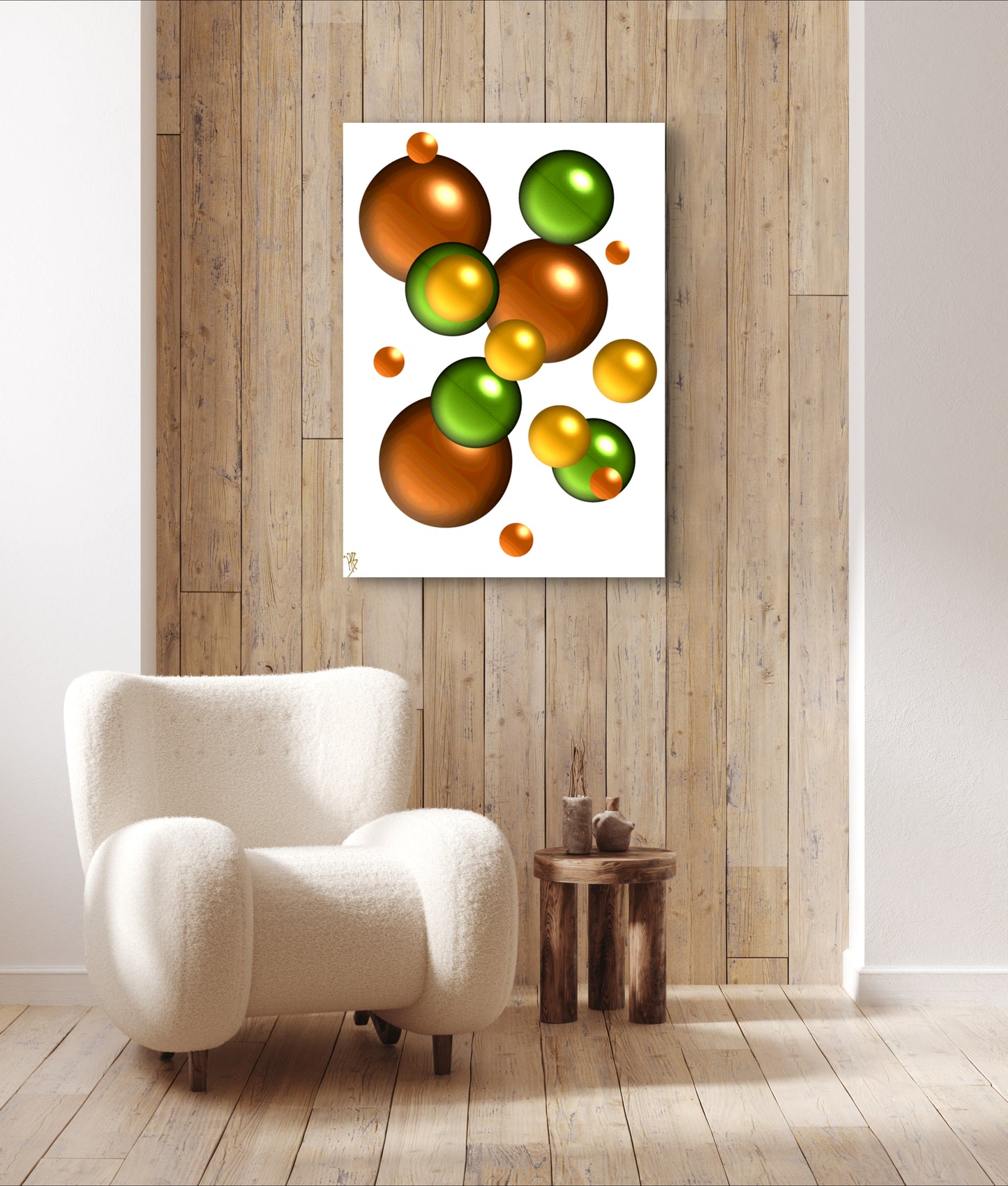 Autumnal Marbles: Early & Late Fall - Limited Edition Art Print In Sizes A2-A1
