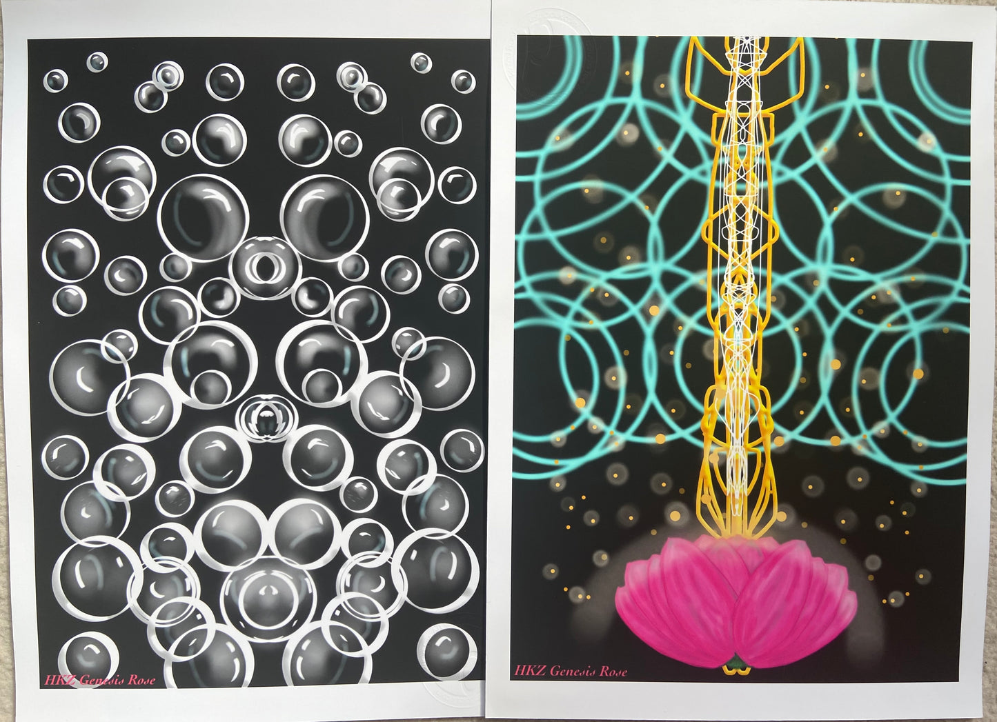 A5 Sample Size Prints for Gold & Rose Collections - Available on Request