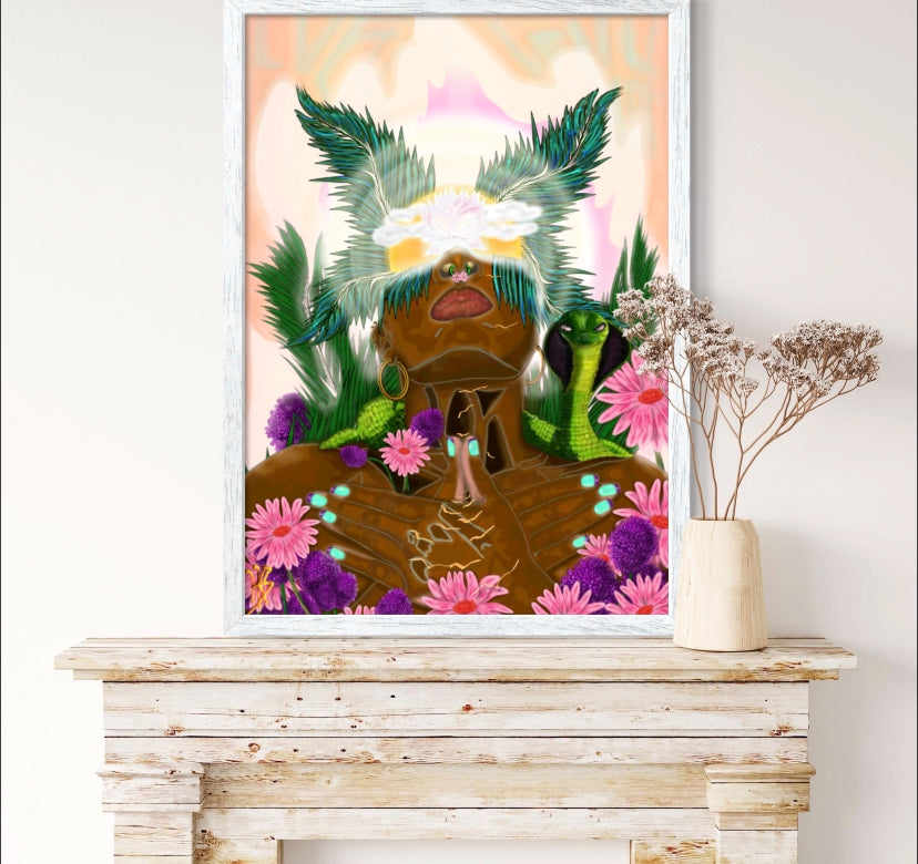 Goddess Rise - Limited Edition Art Print In Sizes A3-A1