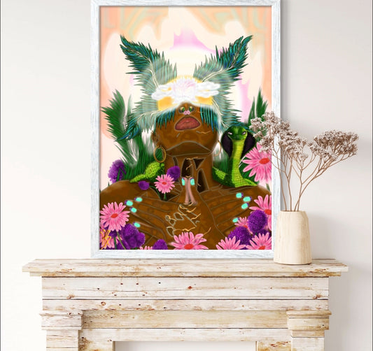 Goddess Rise - Limited Edition Art Print In Sizes A3-A1