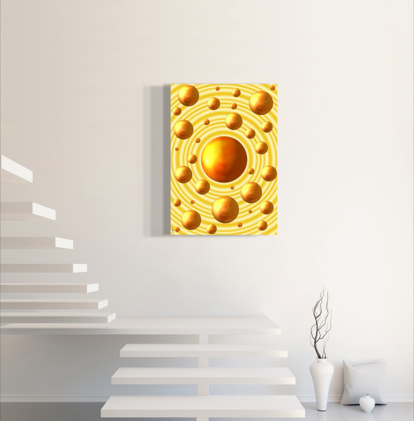 Serenity Spheres - Sun Rings Limited Edition Art Print In Sizes A3-A1