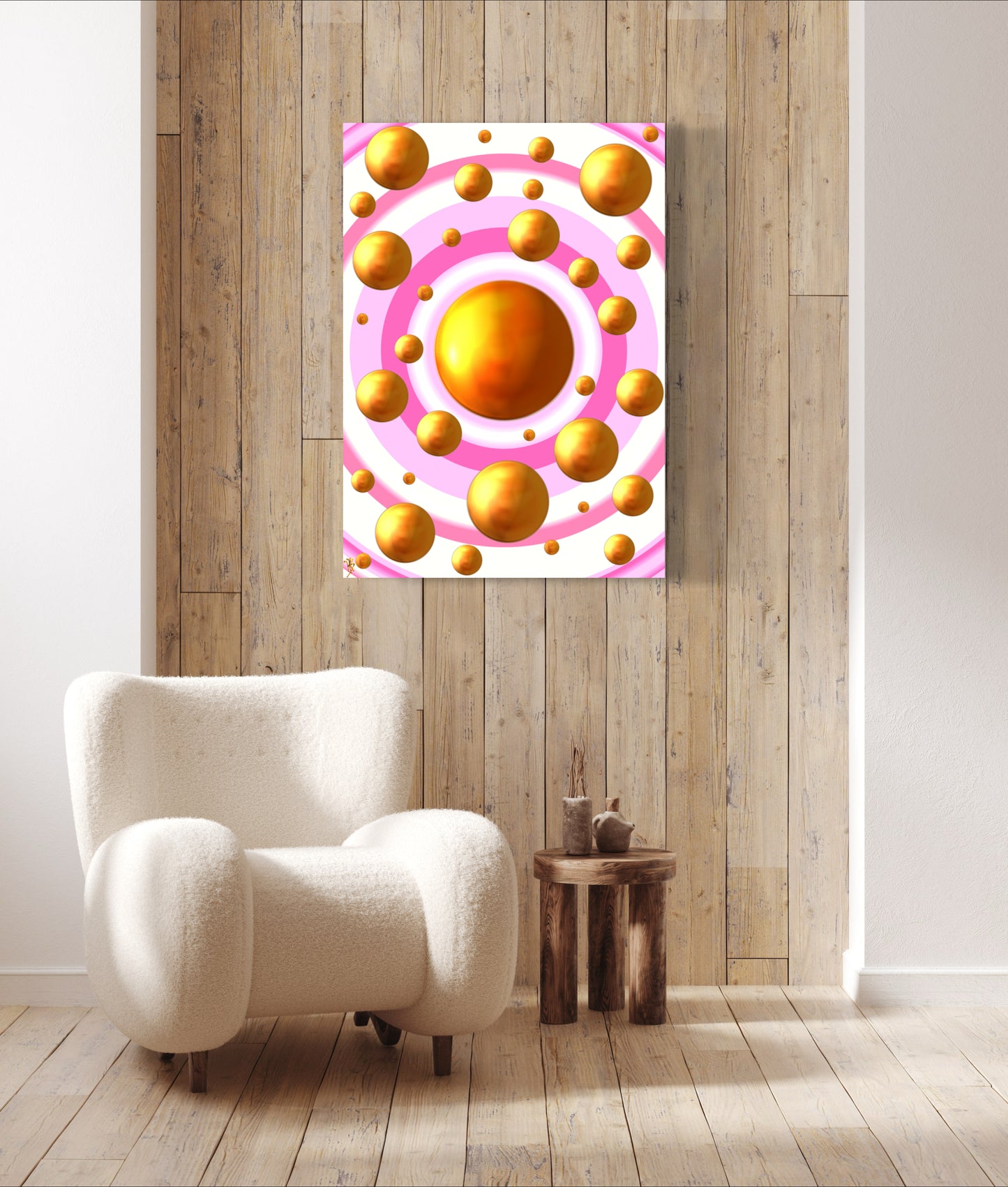 Serenity Spheres - Pastel Air Limited Edition Art Print In Sizes A3-A1